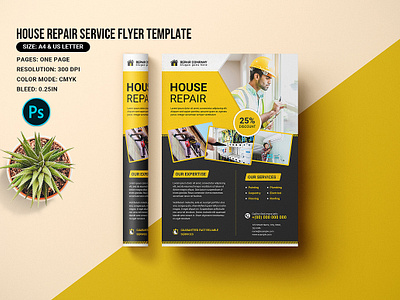 House Repair Service Flyer Template cleaning drains fixture repair gutter house repair house repair service multipurpose photoshop template plumbing postcard repair professional promotion real estate rebuilding repair repair service roof painting roof postcard roof repair service