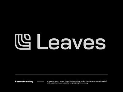 Leaves Branding - Logo Design agency branding creative agency graphic design letter symbol logo monoline