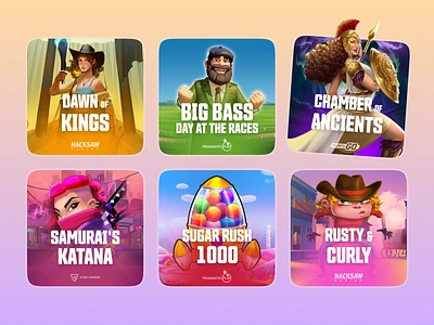 Casino Slot Games Thumbnails | Game Icons 2d casino casino icons casino thumbnails characters crypto casino gambling game gaming hacksaw igaming illustration online casino playngo pragmatic slot slot game slot icon slot thumbnail slots