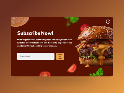 Subscribe - Web dailyui design english hamburger interface pop up subscribe ui web