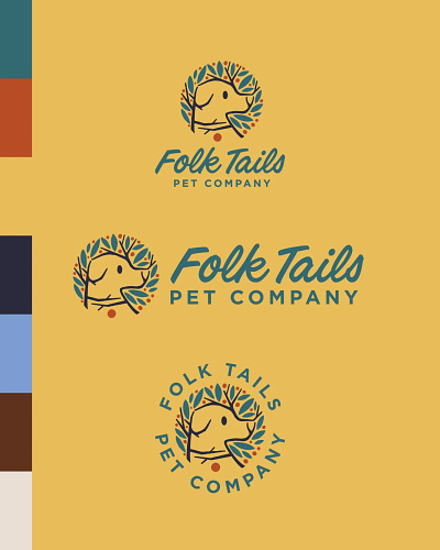 Folk Tails Pet Company branding design graphic design graphicdesign graphicdesigner illustration logo vector