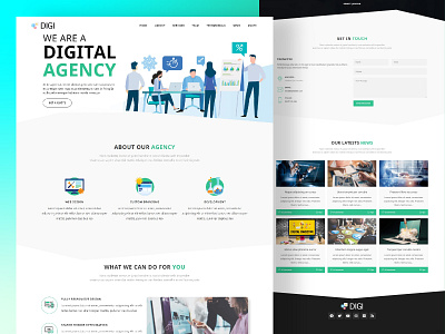 Digital Agency Website Design by WordPress. agency website landing page minimal website web web design web dev website website design website development wordpress wordpress design wordpress developer wordpress website