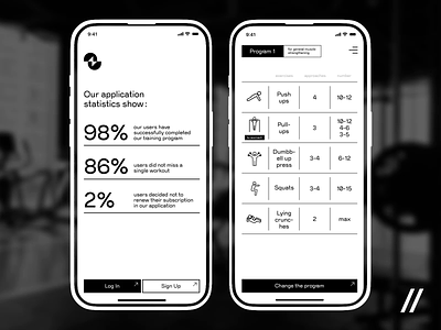 Fitness Mobile iOS App android animation branding dashboard design fitness app interface ios lifestyle logo mobile design mobile ui purrweb sport ui ux workout