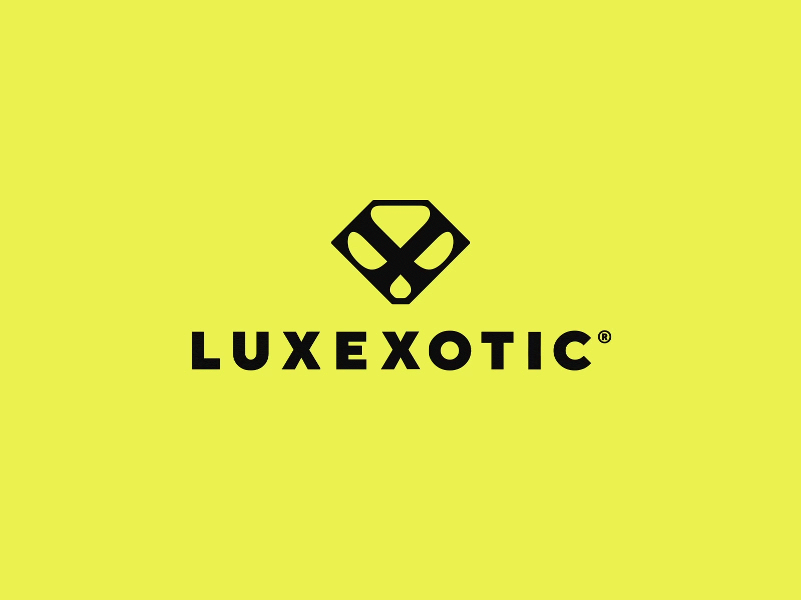 Luxexotic Logo/Animation animation branding diamond hexagon jewerly logo logo animation logo design motion graphics x