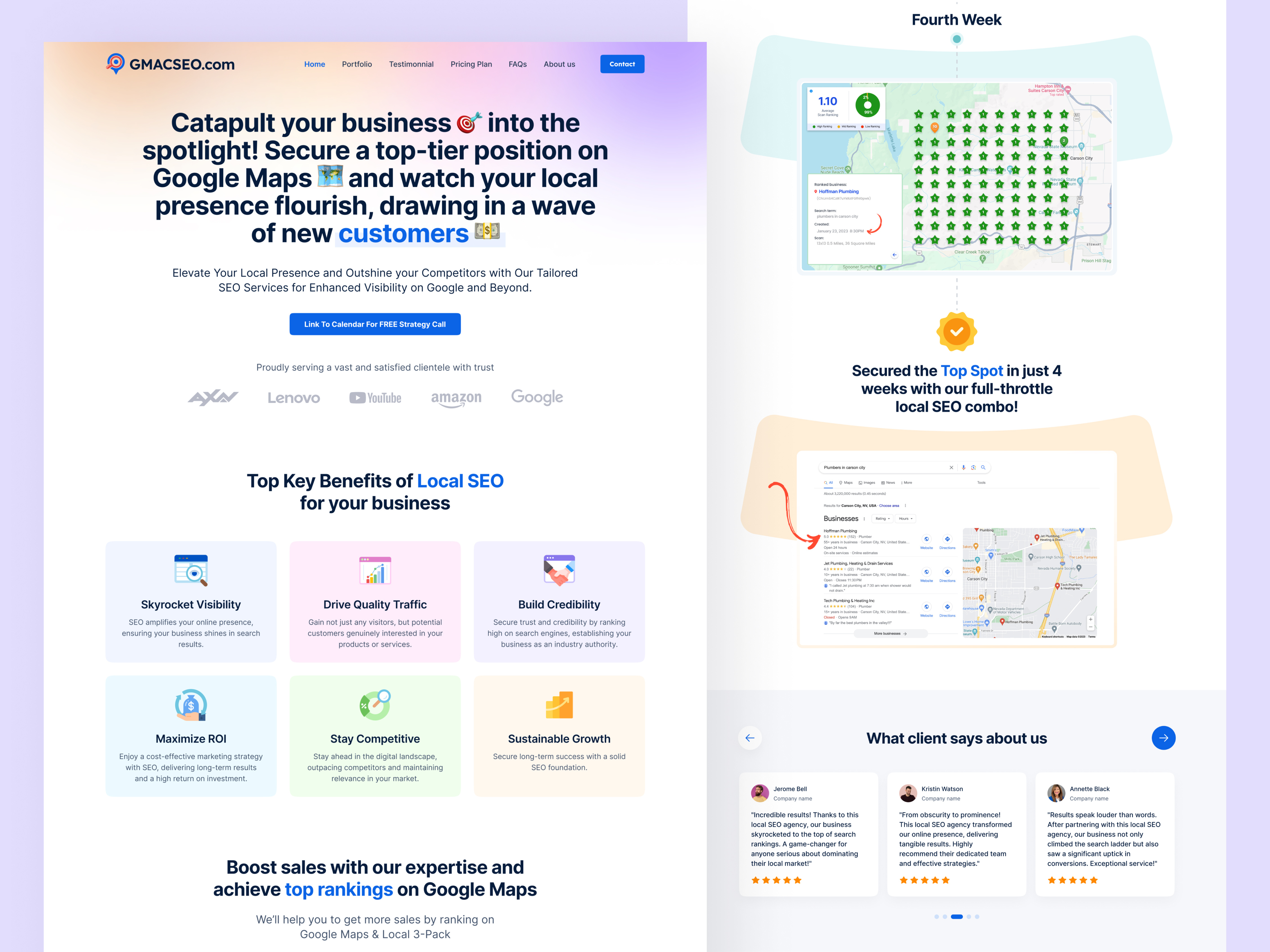 Example of Fresh And Premium Landing Page Design