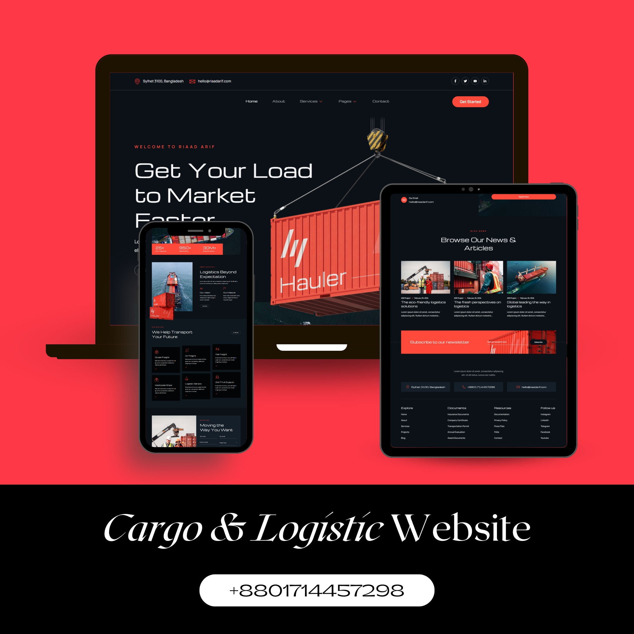 Cargo | Logistics Company | WordPress Website available designer cargo website design dribbble freelancer freelancer website landing page local movers website logistic website moving company website responsive website template transportation website web web design web designer website website design wordpress landing wordpress website