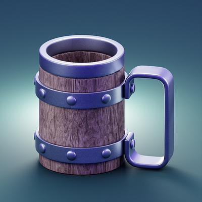 Medieval Beer Mug 3d 3d art 3d artist 3d asset 3d design 3d illustration 3d model 3d modeling 3d modelling design game asset game assets game design game development illustration