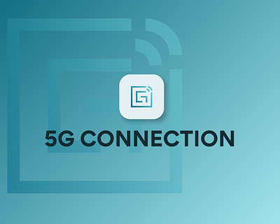 5G CONNECTION 5g 5g connection connect icon internet internet connection logo negative space web