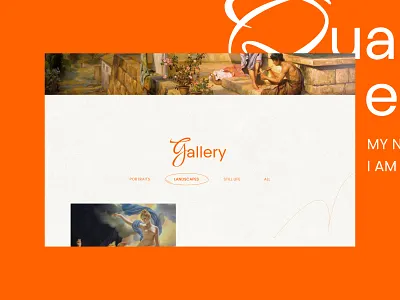 Painter — Website 2024 2025 ai art artist creative draw minimalism orange pictures portfolio trend