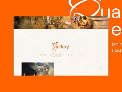 Painter — Website 2024 2025 ai art artist creative draw minimalism orange pictures portfolio trend