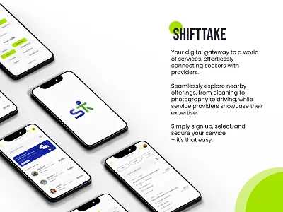 Shiftake - Mobile App UI/UX app app design app ui application figma mobile mobile app mobile app design mobile ui prototyping ui ux ux research