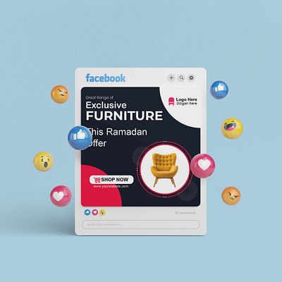 Social media Post Exclusive Furniture banner design branding graphic design logo motion graphics