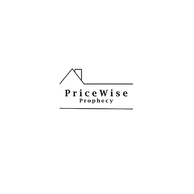 PriceWise Prophecy: House Price Prediction Website Logo adobe adobe illustrator branding design house price prediction logo illustrator logo logo design logo designing price prediction logo