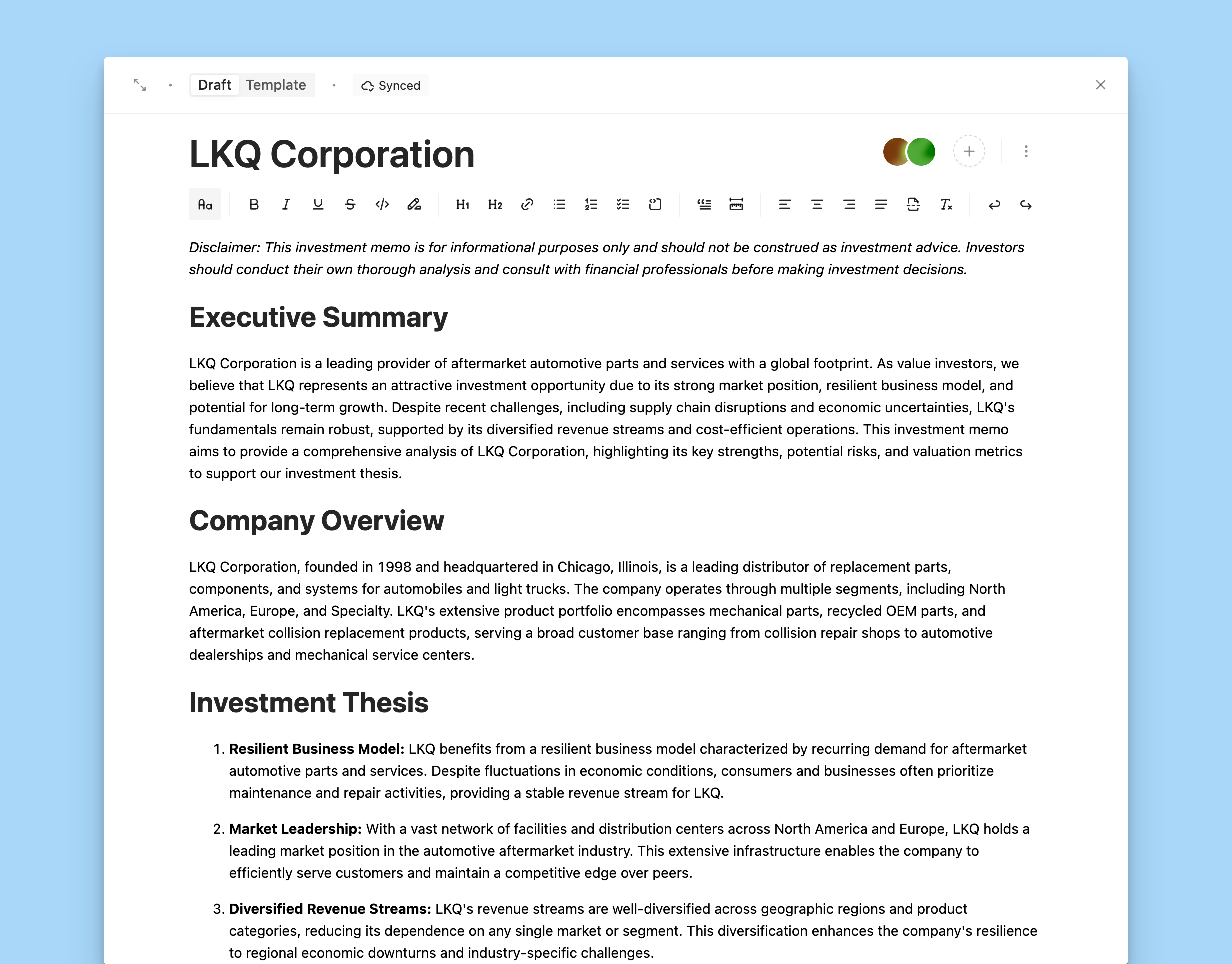 Countercyclical · Memos · Draft Editor countercyclical design editor enterprise finance graphic design minimal product saas software ui wysiwyg