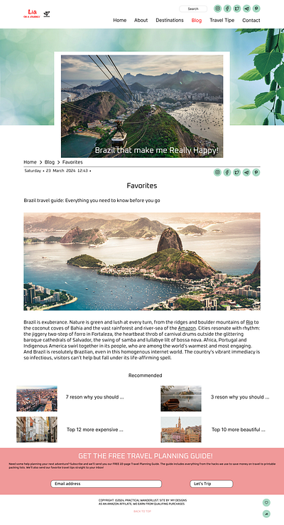 BLOG ABOUT TRAVEL /page 3 graphic design logo motion graphics ui