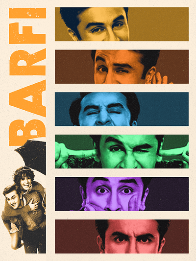 BARFI Poster Design bollywood concept art design graphic design illustration movie poster photshop poster poster design ranbir kapoor