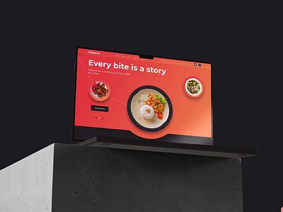 Kiamoni Restaurant Website animation cart chef design food landing page meal order pizza restaurant shegzico template ui ux web web design website