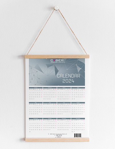 Nice vision and new looking for 2024 year's calendar 2024 3d brand branding calendar graphic design logo newlook strong ui