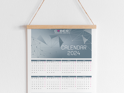 Nice vision and new looking for 2024 year's calendar 2024 3d brand branding calendar graphic design logo newlook strong ui