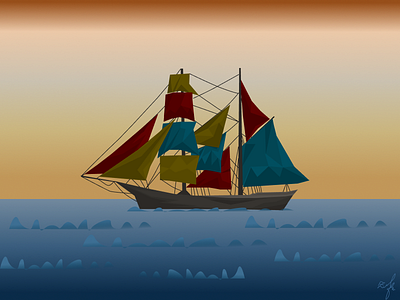 Sailing Boat artisticcreatio figmadesign graphic design sailingboat visualdesign