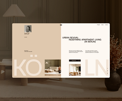 Berlin Architecture studio website concept architecture graphic design layout typography ui website