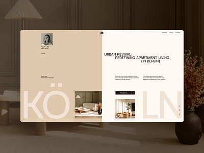 Berlin Architecture studio website concept architecture graphic design layout typography ui website