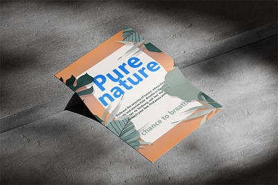 Pure nature / Poster graphic design poster pure nature