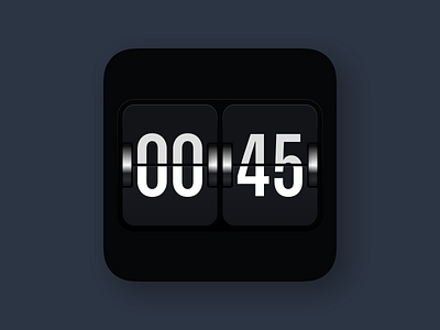 Simple flip clock widget concept. app design figma ios sketch ui ui design uxui uxui design web design widget