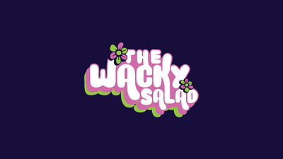 The Wacky Salad | Package Design bright nature bright salad colorful logo fun branding fun logo design nature logo salad branding salad logo wacky brand wacky branding wacky logo wacky salad wacky type