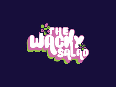 The Wacky Salad | Package Design bright nature bright salad colorful logo fun branding fun logo design nature logo salad branding salad logo wacky brand wacky branding wacky logo wacky salad wacky type