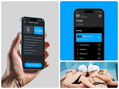 Dive Live - Premium Subscription app app design branding design dive diving fina interface mobile mobile design product design scores sport subscription swimming ui ui visual design user friendly ux world aquatics