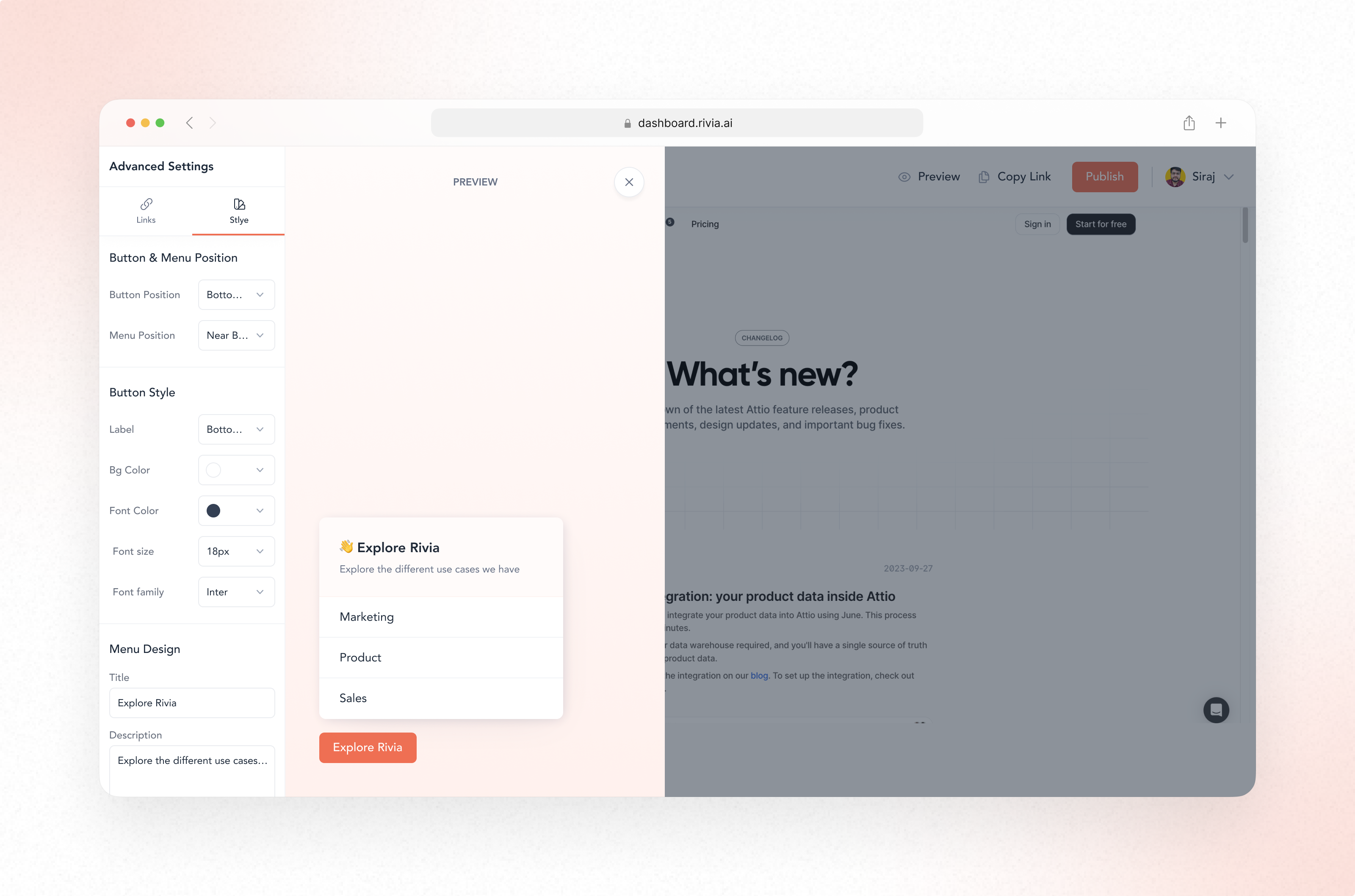 Flows Advanced settings b2b design product design saas ui uiux ux web app