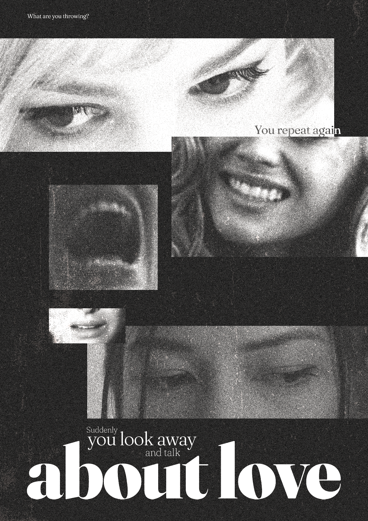 Look away / Poster Q1 2024 art concept graphic design poster