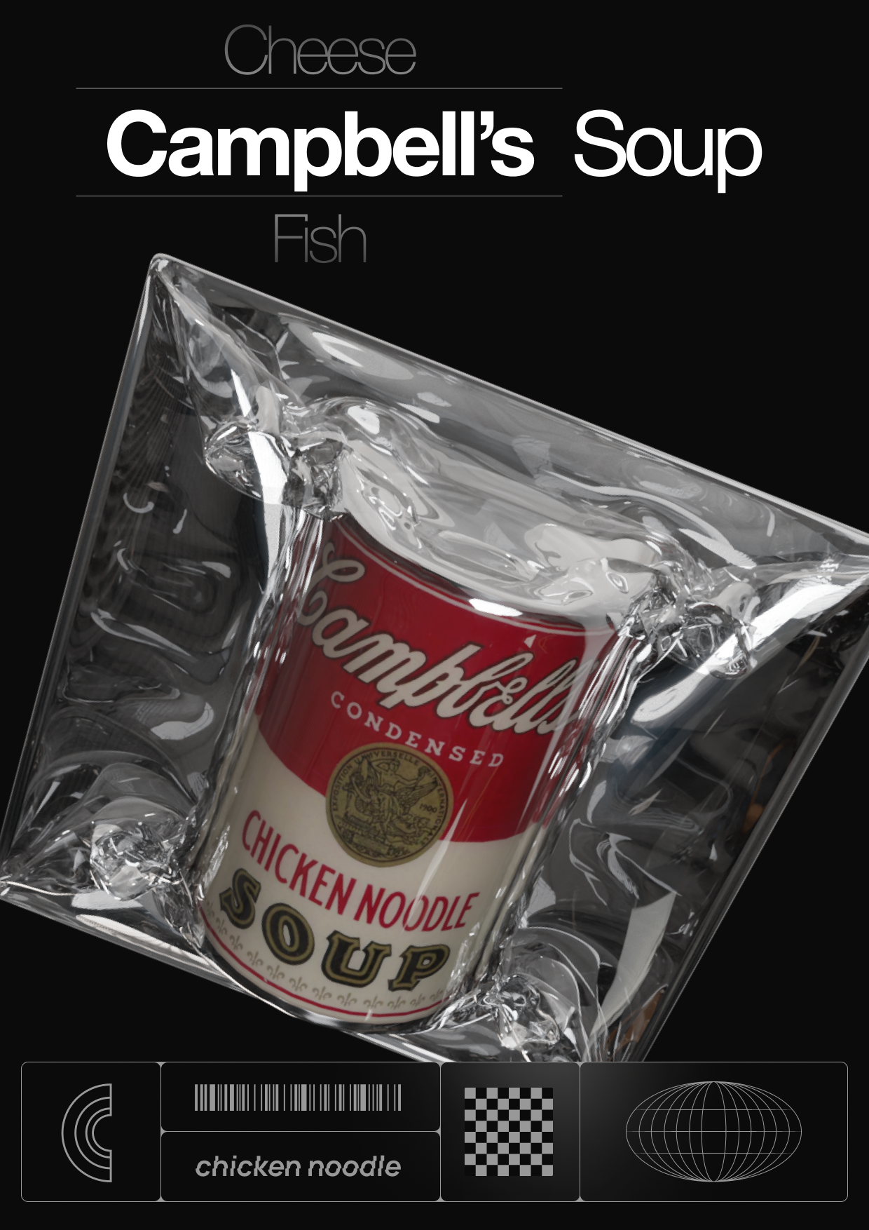 Campbell's Soup / Poster Q1 2024 3d art concept graphic design poster