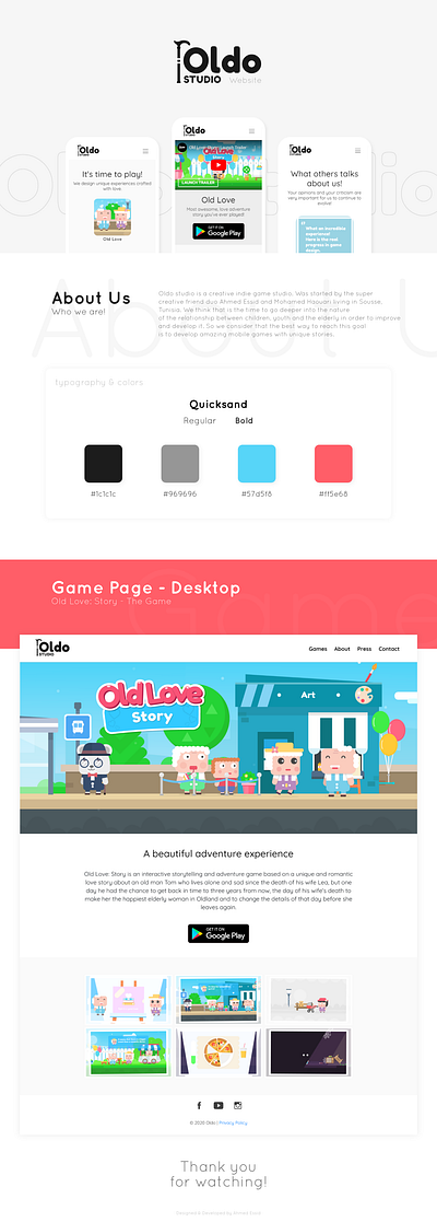 Oldo Studio - Website adorable app mobile ui uiux web website design