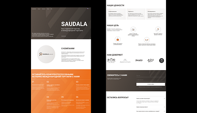 Landing page for consulting company design ui ux webdesign