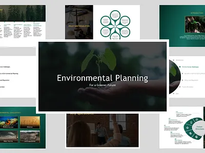 Environmental Planning — For a Greener Future branding design presentation