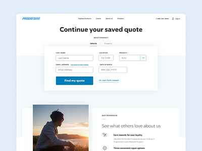 Retrieve an Insurance Quote insurance insurance quote insuretech product design responsive retrieve quote ui ux web design