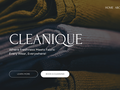 CLEANIQUE - WEB DESIGN branding cleaning company graphic design ui web webdesign