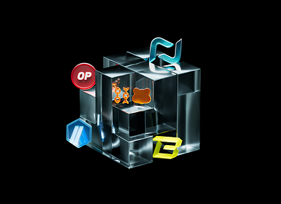 3D illustration for Crypto Platform 3d branding graphic design logo motion graphics
