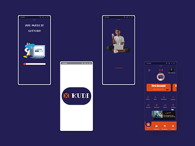 KUDI BANK app branding design graphic design illustration logo typography ui ux vector