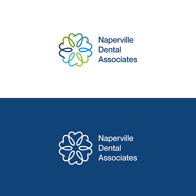 Napervill Dental Associates Logo Design branding dental logo graphic design logo medical logo