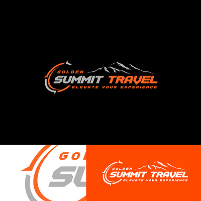 Golden Summit Travel Logo Design branding graphic design logo modern logo travel logo
