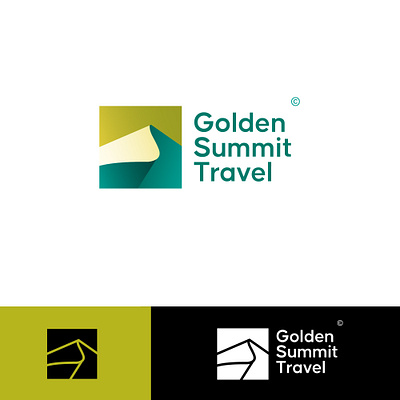 Golden Summit Travel Logo Design branding graphic design logo logo design modern logo travel logo