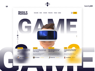 Game Humour | Game News Blog and Store ecommerce graphic design ui ui design web web design web shop web store