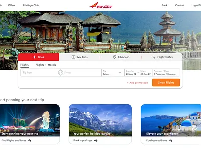 Air India – Redesigned Website branding graphic design ui