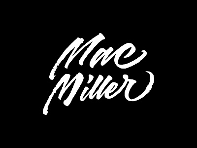 Mac Miller - Script Lettering calligraphy hiphop lettering macmiller script script lettering single type typography