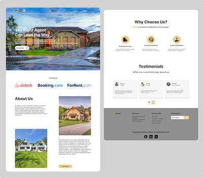 A Real Estate Landing Page. #UIUX #UserExperience #UserInterfac figma graphic design ui ui design web design