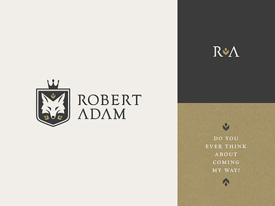 Robert Adam: Brand Refresh alberta brand identity branding fox monogram music musician shield wheat
