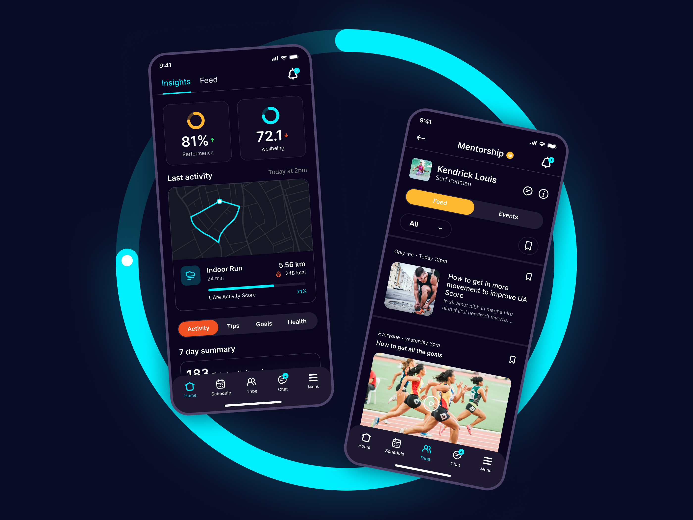 Sports and Wellness App design app appdesign ports ui ux wellness